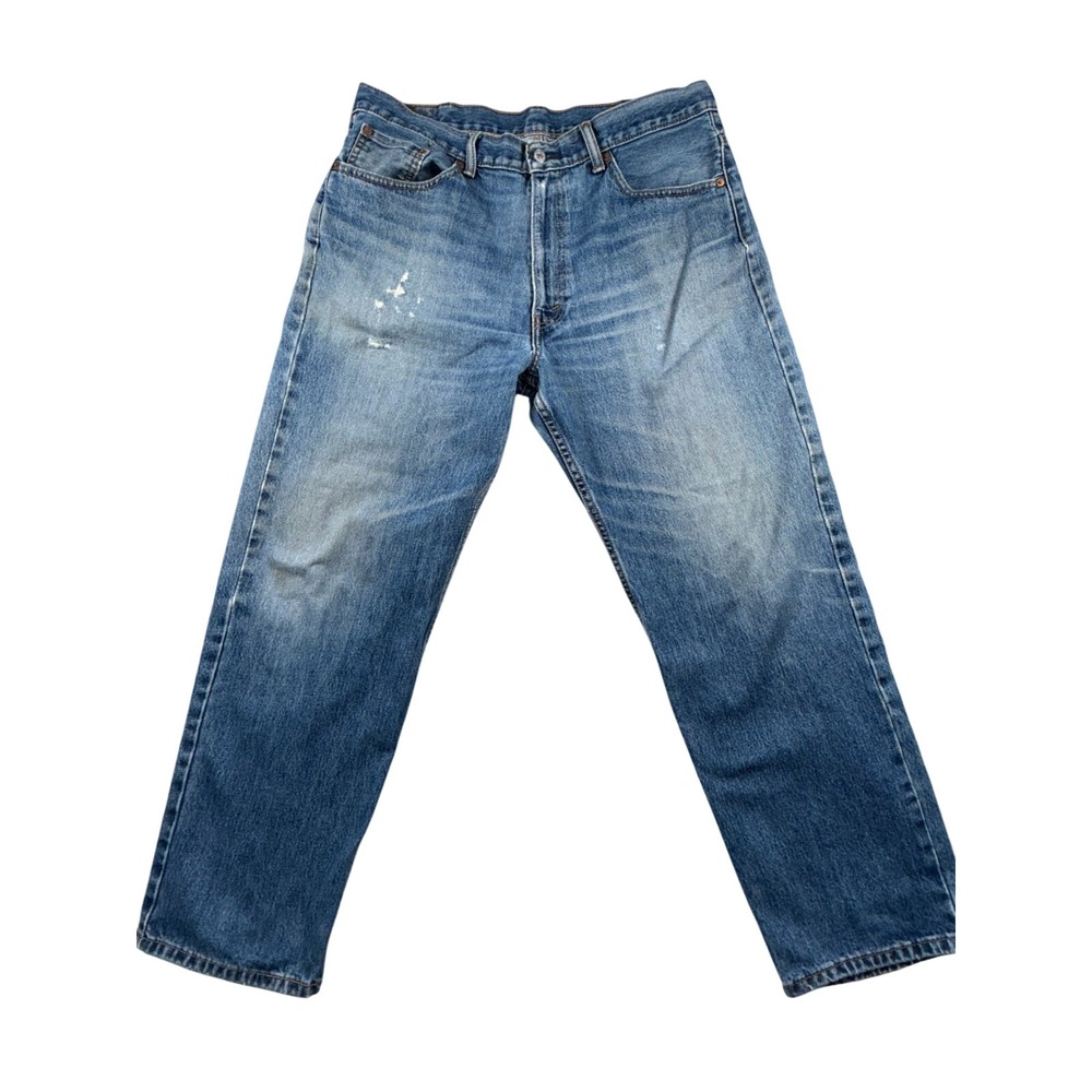 Levi's 550 Regular Fit Jeans Mens 38x30 Blue Denim Mid Rise Straight Leg Outdoor